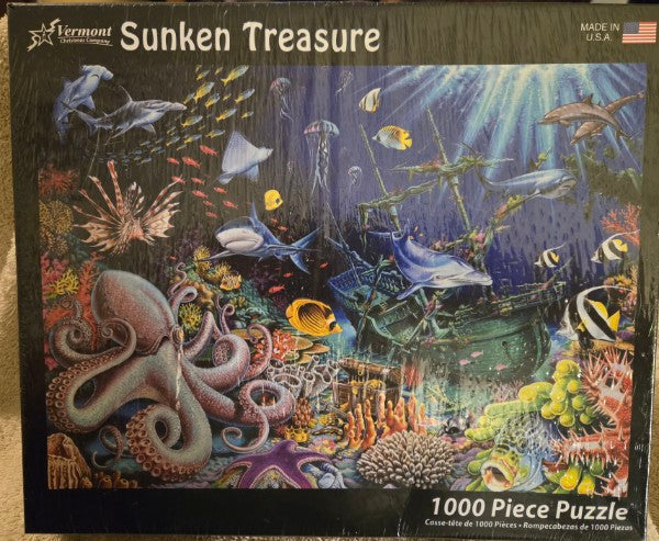 Vermont Christmas Co Sunken Treasure 1000 Piece Jigsaw Puzzle Mark Gregory NEW