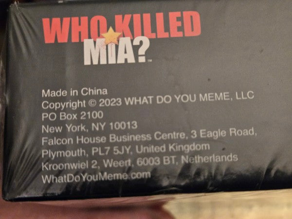 NEW Who Killed Mia? Digitally Immersive Murder Mystery Game - Sealed Excellent!