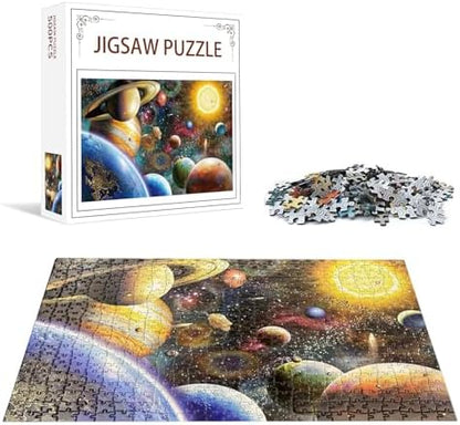 Nattork Space - Solar System - Planets 1000 Pc Puzzle 27" X 20" ABCDEF System