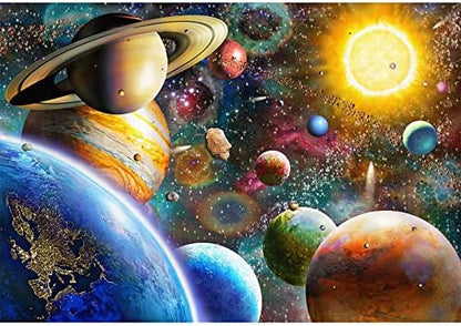 Nattork Space - Solar System - Planets 1000 Pc Puzzle 27" X 20" ABCDEF System