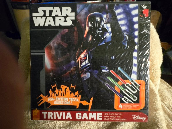 Star Wars Trivia Game – 650+ Questions & Lightsaber Puzzles – New & Sealed