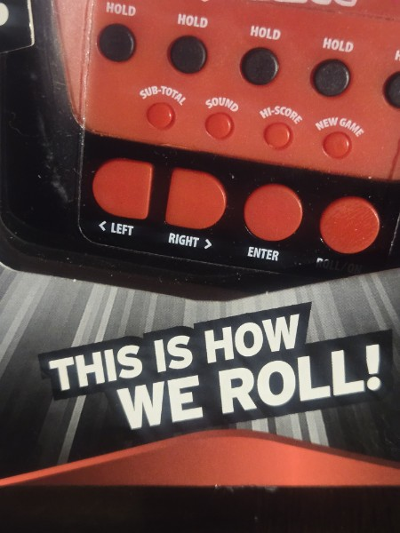 Yahtzee Electronic Hand-Held Portable Game Red & Black A2125 Hasbro 2012 New in box