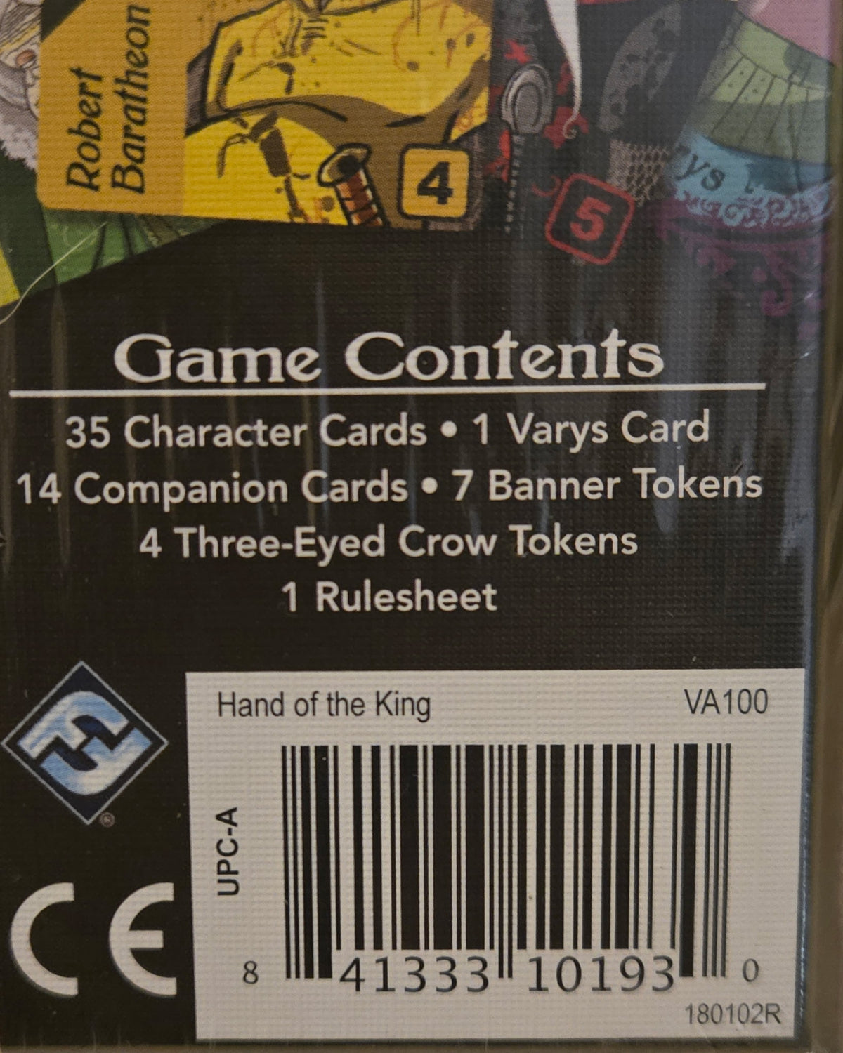 A Game of Thrones Hand of the King Board Game Factory Sealed Fantasy Flight
