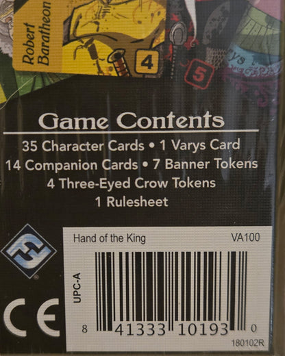 A Game of Thrones Hand of the King Board Game Factory Sealed Fantasy Flight