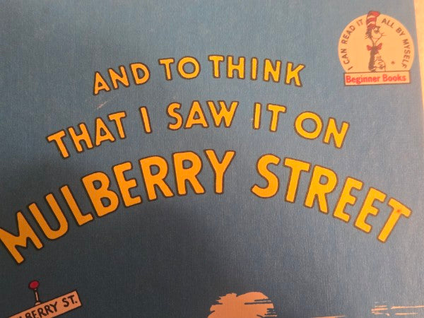 Vintage Dr. Seuss Mulberry Street Grolier OOP Banned Pigtail Variant No Barcode