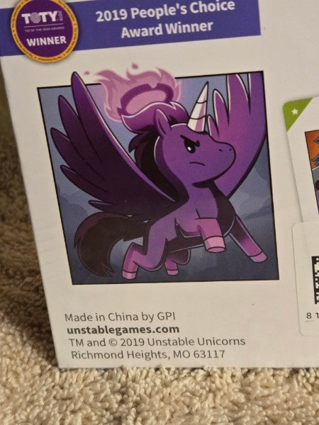 Unstable Unicorns 2nd Edition Card Game - Brand New Factory Sealed - TOTY WINNER