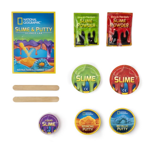 NATIONAL GEOGRAPHIC STEM MEGA SLIME & PUTTY KIT. SCIENCE KIT FOR KIDS- New Factory Sealed