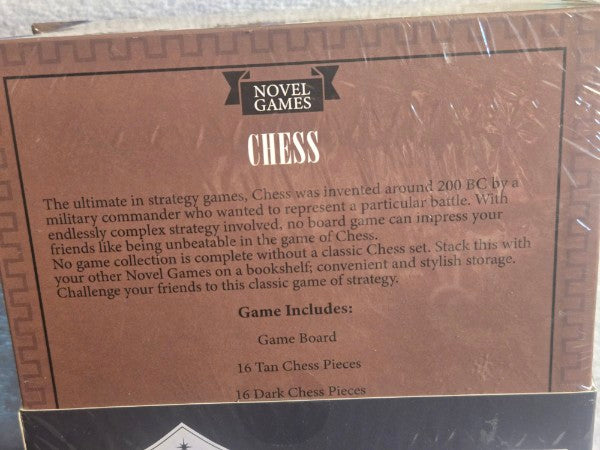 Novel Games: Chess & Checkers 2-in-1 Booksize Game Set Factory Sealed Gift Idea