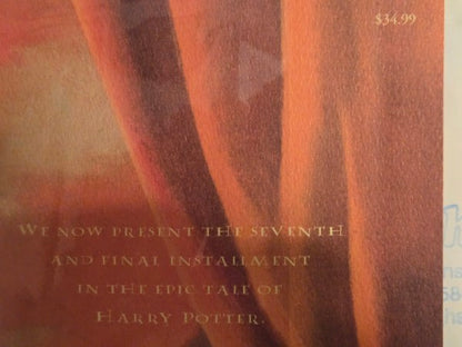 Harry Potter Deathly Hallows 1st Edition 1st Print 1-10 Line 759 Page Variant