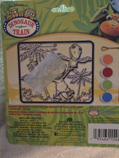 Jim Henson Dinosaur Train Paint Your Own Suncatcher Craft Set Lot of 2 PBS Kids