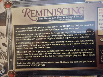 Reminiscing The Millennium Edition Board Game Factory Sealed TDC Games 1998