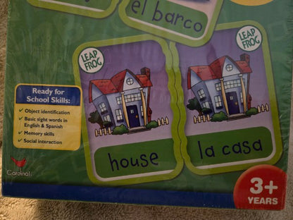 Leap Frog Bilingual Memory Mate Card Game Spanish Sight Words Homeschool New Factory Sealed