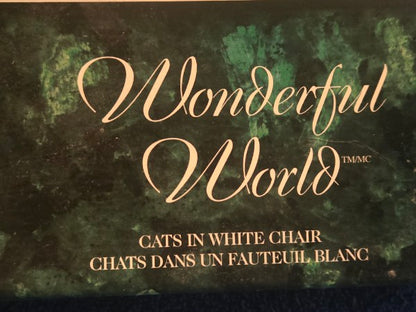 SURE-LOX 1000 Piece Jigsaw Puzzle Wonderful World "Cats in White Chair" NEW