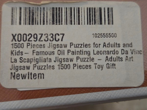 Leonardo Da Vinci La Scapigliata Jigsaw Puzzle 1500 Pieces Fine Art SEALED NEW