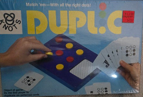 Vinintage 1981 DUPLIC Board Game by Knots Inc Factory Sealed New Old Stock (NOS)