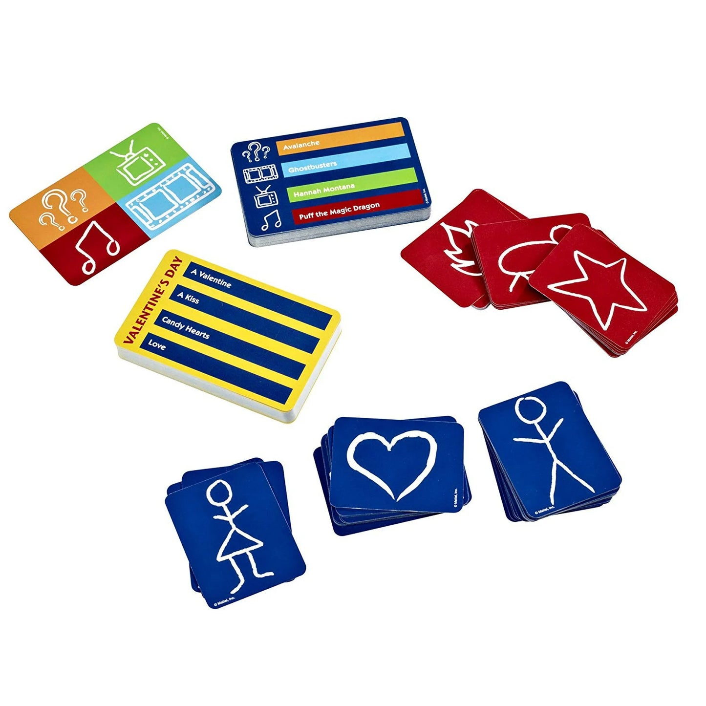 PICTIONARY CARD GAME NO DRAWING REQUIRED MATTEL GAMES.(MAKERS OF UNO) NEW!