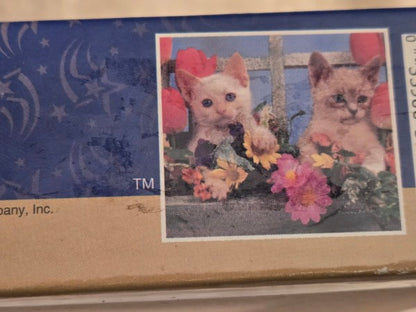 Vintage 1996 Golden Books "Window Box Kittens" 100 Piece Puzzle - NEW SEALED