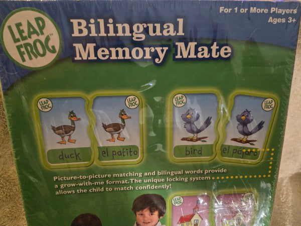Leap Frog Bilingual Memory Mate Card Game Spanish Sight Words Homeschool New Factory Sealed