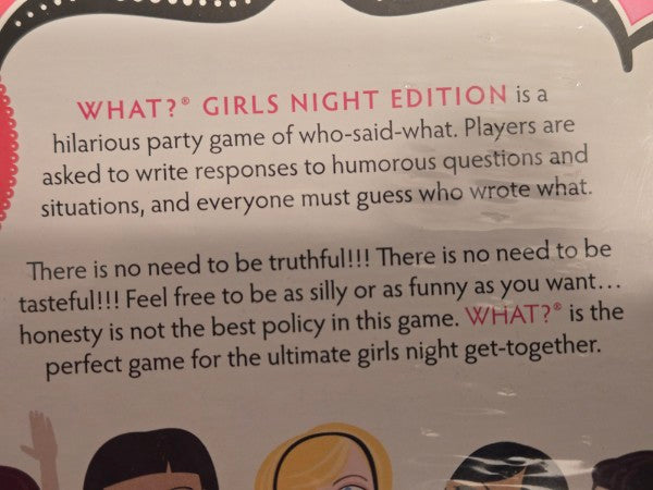What? Girls Night Edition Adult Party Game Outset Media New Sealed 18+ FUN NOS