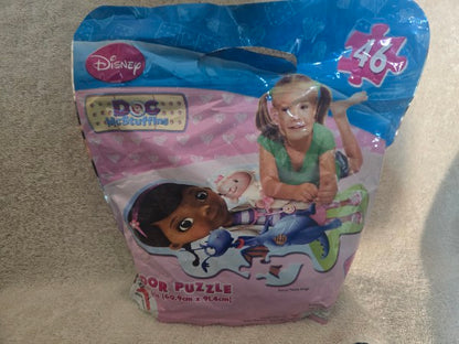 Disney Doc McStuffins Floor Puzzle 46 Large Pieces 24"x36" Brand New Sealed Bag