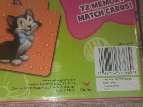 Share Disney Minnie Mouse Memory Match Game 72 Cards Cardinal Disney Junior NEW Sealed