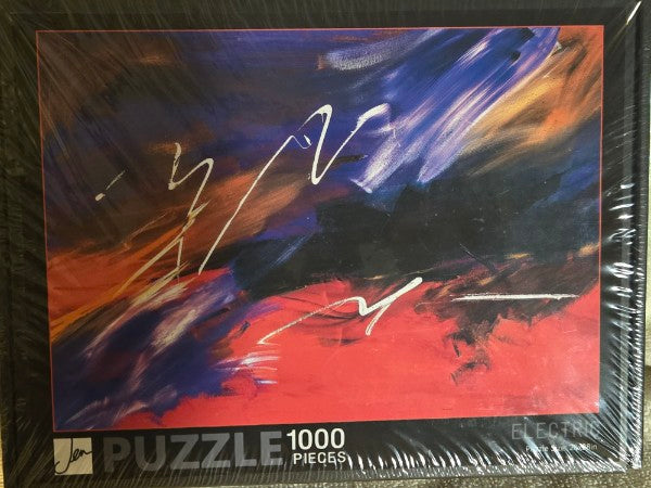 Jen Sterling Abstract Art "Electric" 1000 Piece Jigsaw Puzzle New Sealed 20x28