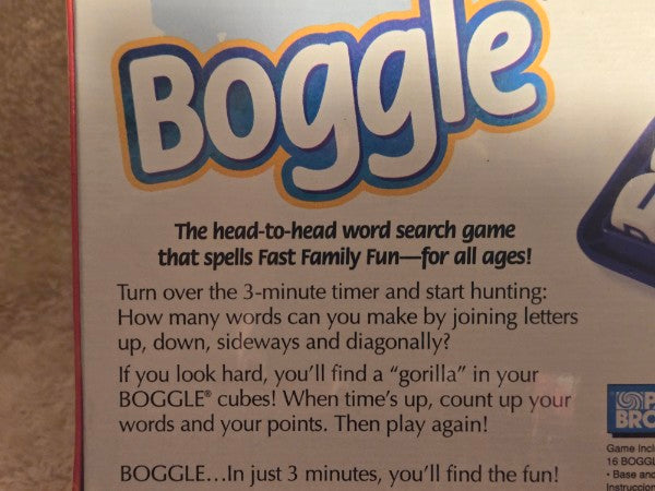 1999 Boggle Game Parker Brothers Factory Sealed Nos Vintage 90s Classic Word Game