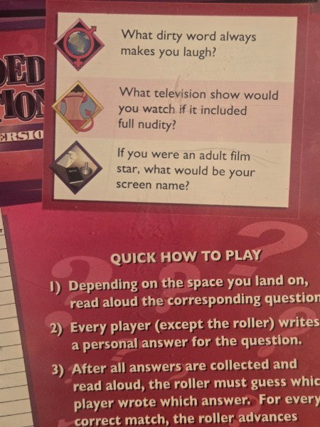 Share Loaded Questions - Adult Version Expose Yourself Even More Adult Party Game New!