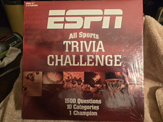 ESPN All Sports Trivia Challenge Board Game - New & Sealed - 1,500 Questions