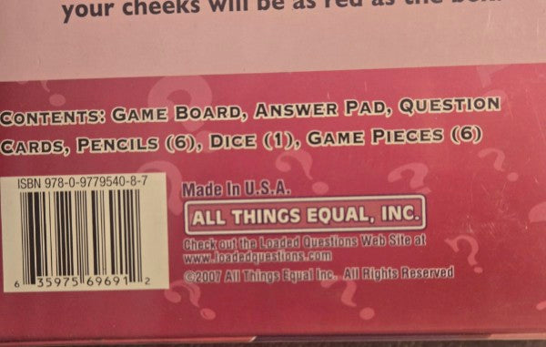 Share Loaded Questions - Adult Version Expose Yourself Even More Adult Party Game New!