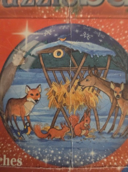 RARE VINTAGE 2011 RAVENSBURGER FOREST ANIMALS 3D CHRISTMAS ORNAMENT PUZZLE BALL NEW SEALED