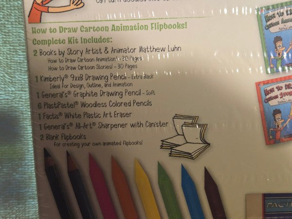 General Pencil Co. Matthew Luhn Cartoon Animation Flipbook Kit - New & Sealed