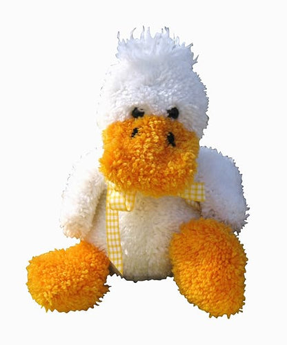 RARE Vtg MCG Textiles Latch Hook HUGGABLES DUCK Kit 36102 NEW Sealed 15" Plush