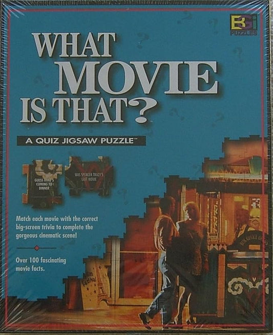 Vintage Buffalo Games WHAT MOVIE IS THAT Quiz Jigsaw Puzzle 252 Pcs New Sealed