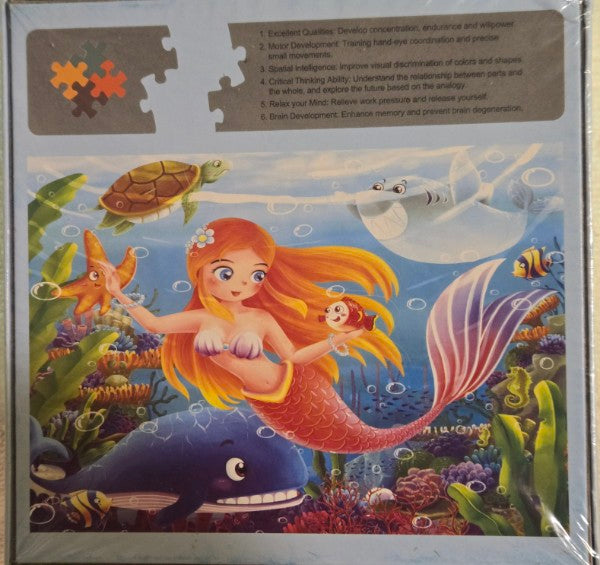 Aoumi Mermaid Jigsaw Puzzle - 100 Pieces -New & Sealed - Colorful Undersea Scene
