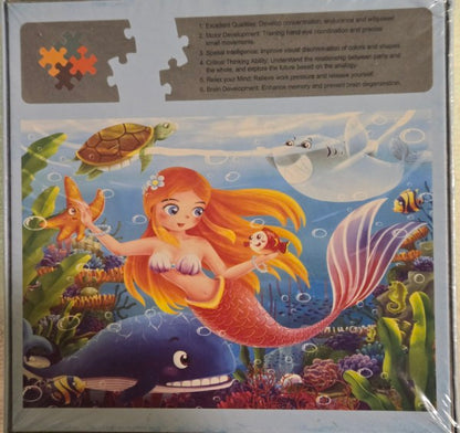 Aoumi Mermaid Jigsaw Puzzle - 100 Pieces -New & Sealed - Colorful Undersea Scene