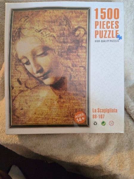 Leonardo Da Vinci La Scapigliata Jigsaw Puzzle 1500 Pieces Fine Art SEALED NEW