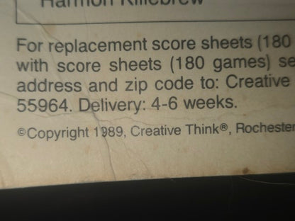 RARE 1989 "Creative Think" Homerun Baseball Card Game - Factory Sealed, Unopened! Obscure Indie Game, Rochester MN