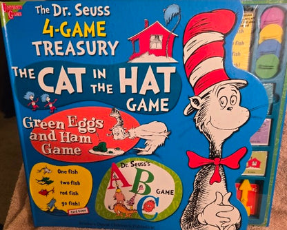 Dr. Seuss 4-Game Treasury - University Games (2003) - NEW/SEALED PIECES