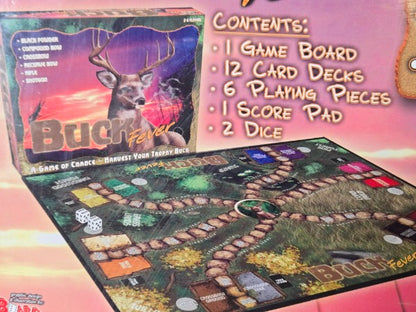 Buck Fever Board Game Hunting Strategy Chance 2007 New Factory Sealed 2-6 Players