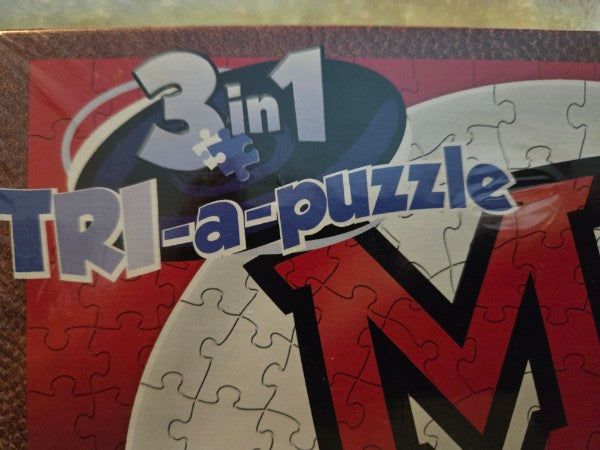 Miami University RedHawks 3 in 1 TRI-a-puzzle Jigsaw Puzzle 350 Pc Late For The Sky Factory Sealed