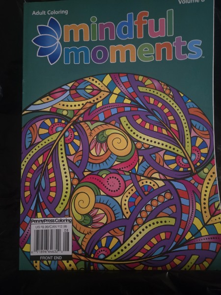 Adult Coloring Book Mindful Moments Volume 8: Stress Relief, Mindfulness, Mandalas, Nature [BRAND NEW/LIKE NEW]