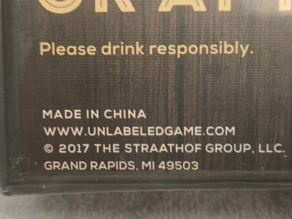 2017 Unlabeled: The Blind Beer Tasting Game New & Factory Sealed Party Game 21+