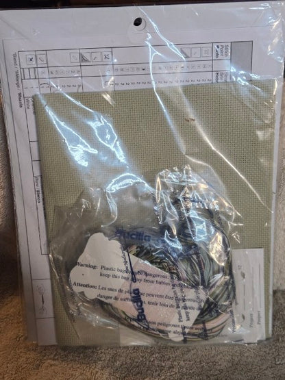 Bucilla 43975 Largemouth Bass Cross Stitch Kit Sealed Robert Hautman Rare HTF 2002