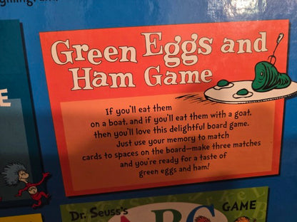 Dr. Seuss 4-Game Treasury - University Games (2003) - NEW/SEALED PIECES
