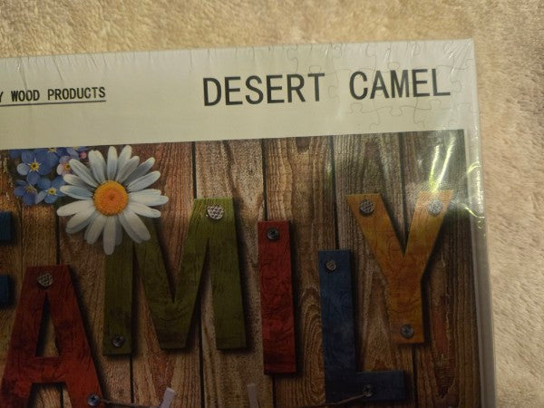 Share Desert Camel "Family" 500-Piece Wooden Jigsaw Puzzle New Sealed - Daisy