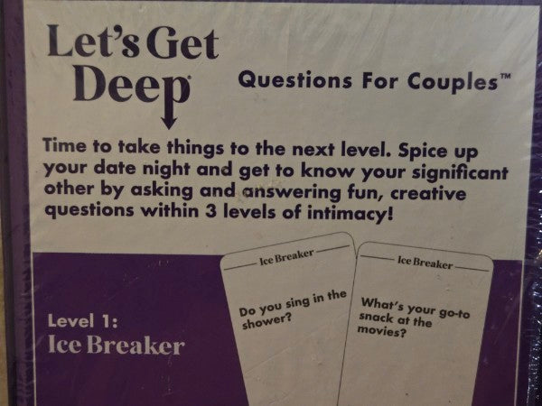 NEW What Do You Meme Let's Get Deep Questions For Couples Card Game Sealed NOS