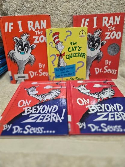ULTIMATE Dr. Seuss DISCONTINUED 19-Book Library Archive - Rare VariantS & 1937 Blue "And To Think It Happened On Mulberry Street"