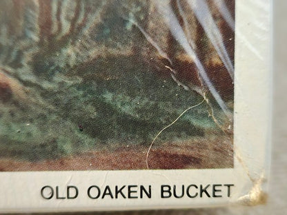 Share Vintage 1960s Currier & Ives "The Old Oaken Bucket" 500 Piece Jigsaw Puzzle New Sealed