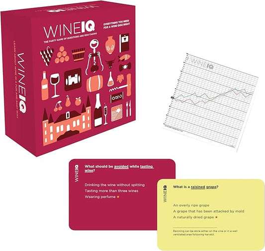 Share WINE IQ Adult Party Game Of Questions And Risk Taking. Learn About Wine Fun Way